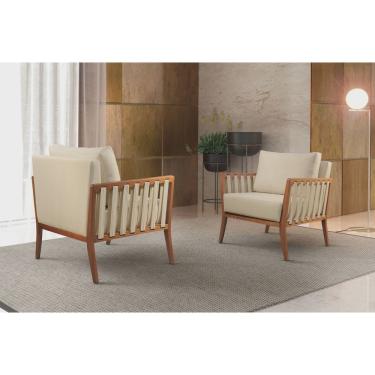 Imagem de Poltrona Decorativa Madeira Maciça Helena