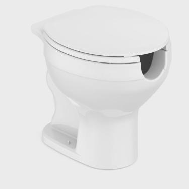 Imagem de Kit Vaso Sanitário Convencional com abertura e Assento Acesso Celite
