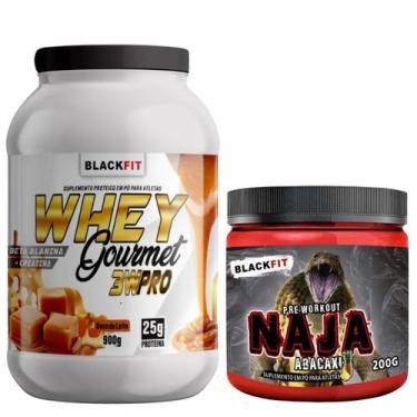 Imagem de WHEY Gourmet 3w Pro  900g Com Beta Alanina e Creatina Melhor que Growt