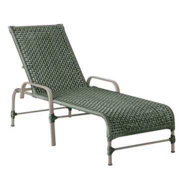 Imagem de Espreguiçadeira Reclinável Catar Fendi e Corda Náutica Trama Original,