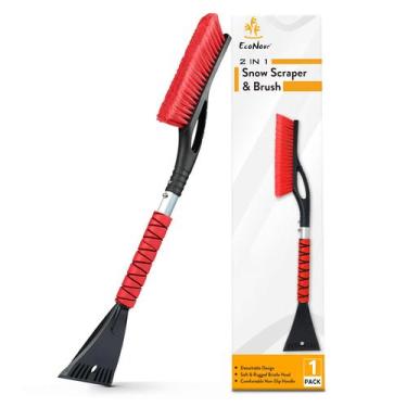Imagem de Escova e Raspador de Neve Econour 27 Aluminium Red - 1 Pacote
