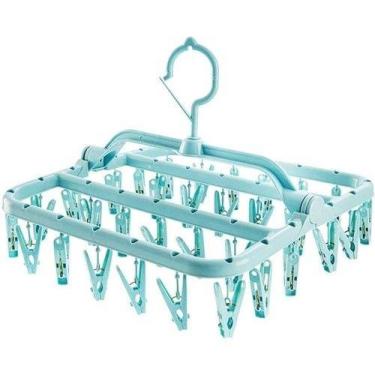 Imagem de Varal Calcinha Meia Cueca Peça Intima com 32 Prendedores Reforçado - o