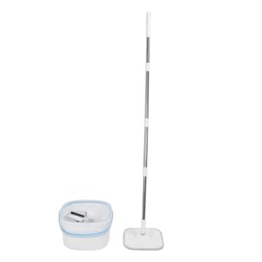 Imagem de MOP SPIN e Bucket Conjunto de água Limpa Separador de 360 ​​graus Chapa Quadrada Rotativa Com Alça de Aço Inoxidável para Todos Os Tipos de Piso