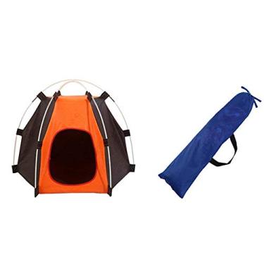 Imagem de Tenda de animal de estimação Linkin Sport dobrável casa de cachorro portátil para acampamento barraca ao ar livre ou interior (laranja)