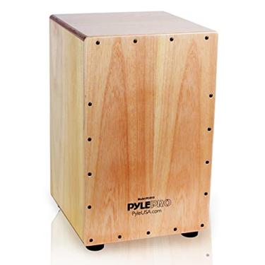 Imagem de Pyle String Cajon – Caixa de percussão de madeira, com cordas internas de guitarra, tamanho completo