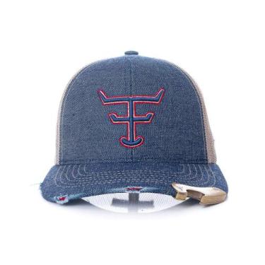 Imagem de Bone Texas Farm - Exclusivo - Tf665 - Jeans C/ Abridor Único, Único