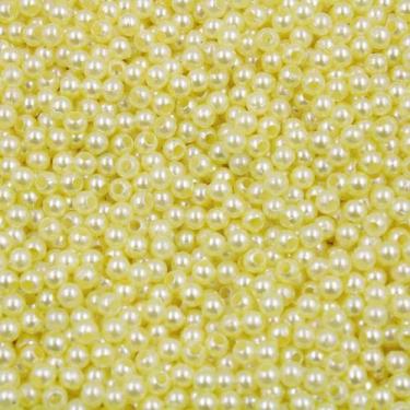 Imagem de PÉROLA DE ABS LISA Nº 03 20G PEROLA 3MM - LADEIRA BIJUTERIAS, Baunilha