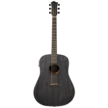 Imagem de Violao tagima folk half cutaway eq aço tbw-300 black wood