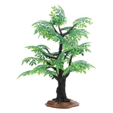 Imagem de Baluue Planta De Bordo Artificial Modelo De Árvore De Plástico Miniatura Artesanato Modelos De Construção Materiais De Paisagismo 12 2 Polegadas De Altura