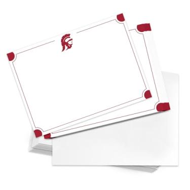 Imagem de Desert Cactus Pacote com 10 cartões de notas USC University of Southern California Trojans Papelaria Cartolina Inclui Envelopes Memo Party Thank You (Cartão 4a)