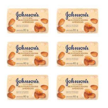 Imagem de Sabonete Johnsons Nutri Spa Reparadora Amêndoas 80g Kit 6 un - Jonhson