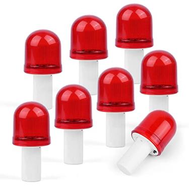 Imagem de BATTIFE Luz De Led Alerta Cone Trânsito, 3 Modos Piscada Para Cones Segurança Dobráveis, Estacionamento, Bloqueio Estrada E Acampamento (Pacote Com 8)