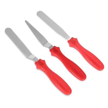 Imagem de Kit Espátulas de Confeitar 3 pçs - Importado
