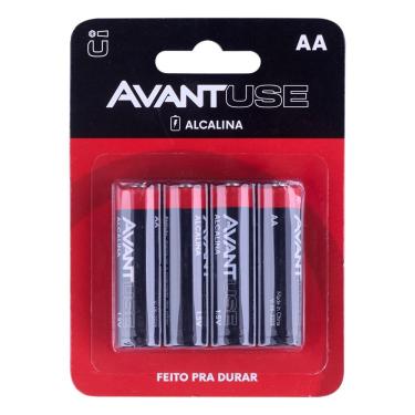 Imagem de Pilha Alcalina AA com 4 Unidades Avant