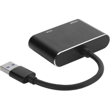Imagem de Adaptador Usb 3.0 Para Hdmi X Vga – Windows VGA/HDMI 5 Gbps Super-velocidade USB 3.0 Interface HDMI e VGA 1920 x 1080p portátil para conversor de energia