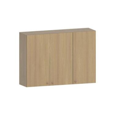 Imagem de Armário Aéreo De Cozinha 120cm 3 Portas Classic Luciane Móve Freijó/fr