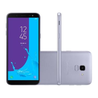 Imagem de Smartphone Samsung Galaxy J6 64GB Prata 2GB RAM - 5,6" Câm. 13MP + Sel