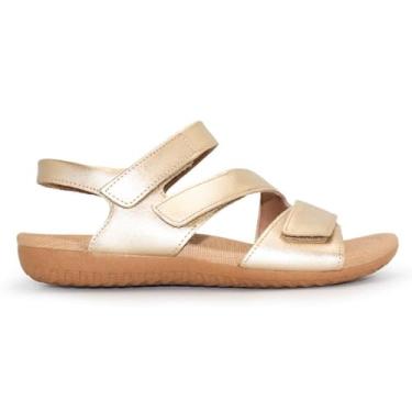 Imagem de Sandália Usaflex Feminina Em Couro Textura Prata Velha R1869007 42