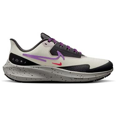 Imagem de Nike Tênis feminino Nike Air Zoom Pegasus 39 Shield, Pedra de paralelepípedo roxo vívido Light Bone, 35