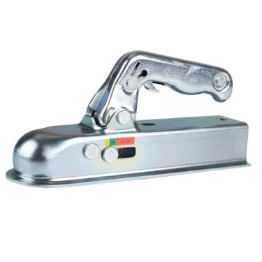 Imagem de oshhni Engate de reboque com lingueta reta pesando até 800 kg, engate de alta resistência de 50 mm, de reboque com bola de de aço de 2"