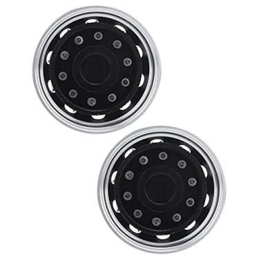 Imagem de Drfeify Rodas de Beadlock de Liga de Alumínio Pneus Micro -rastreador de Alta Qualidade para 1/14 de Caminhão de Carro RC, Prata, 2pcs Com Rolamentos, Acessórios para Carro de Controle Remoto