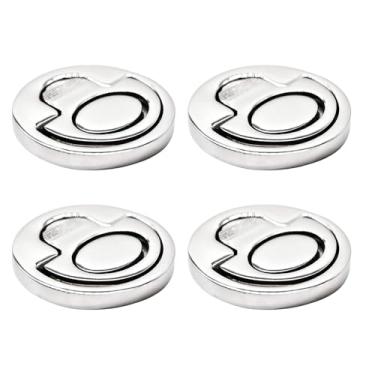Imagem de Marine City 316 de aço inoxidável 2 polegadas redondo de mola de elevação do punho/argola de puxar para portas, Alçapão MC31061025-4 (4-Pack)