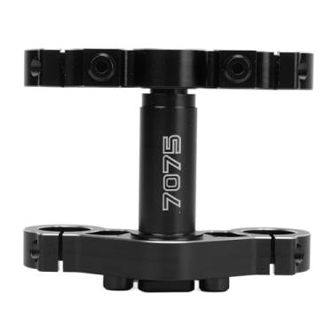 Imagem de Generic Grampo de árvore Tripla de Motocicleta, Moto Elétrico Conjunto de Braçadeiras Triplas de Rampa de Alumínio Com Parafusos para 1/4 de Motocicleta (Preto)