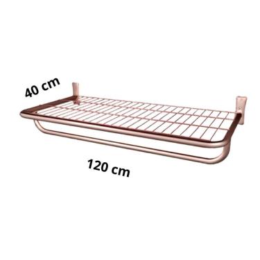 Imagem de Arara Prateleira De Parede Com Pingente 120 x 40 cm