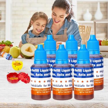 Imagem de Pestvanish Recarga de armadilha para moscas de frutas apenas líquido, armadilha para mosquitos para casa - pacote com 6