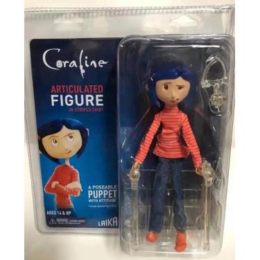 Imagem de Coraline Anime Boneca Figura Articulada Capa De Chuva Suéter Camisa Li