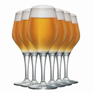 Imagem de Jogo de Taças de Cristal Beer Sommelier para Cerveja 615ml, 6 pcs Ruvo