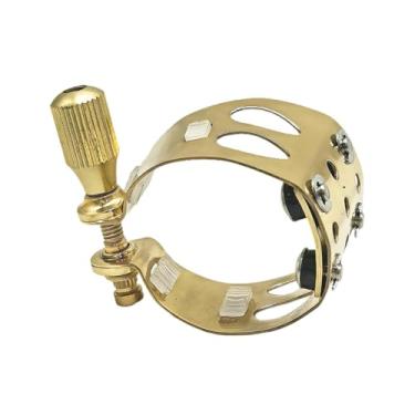 Imagem de MERIGLARE Abraçadeira para saxofone Alto Mi bemol Clipe para saxofone compacto que oferece proteção, flexibilidade resistente e clipe de substituição para