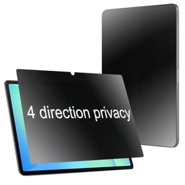 Imagem de BWEDXEZ Protetor de tela de privacidade fosco de 360 graus para Samsung Galaxy Tab S10 FE Plus 33.3 cm Anti-Glare Anti-Spy 4 lados filme macio