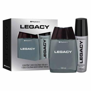 Imagem de Legacy Phytoderm Kit Perfume Masculino Deo Colônia + Body Spray, Kit