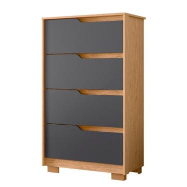 Imagem de Cômoda Quarto Sole com 4 Gavetas e Pés 