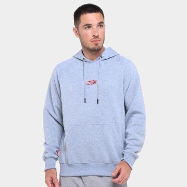 Imagem de Moletom Mooncity Dead Pool Masculino, Cinza claro, M