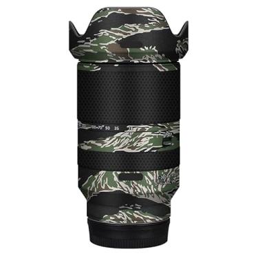 Imagem de Adesivo de lente de câmera para Tamron 18-300 mm F3.5-6.3 adequado para Sony Mount Macro Coat Wraps Film Protector Vinyl Decal Skin 18 300 (Tiger Stripe Camo)