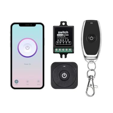 Imagem de SRDKG Mini Interruptor Inteligente Wi-Fi 12V, Contato Seco 5-48V Rf Controle Remoto Sem Fio Dc 12V De Relé 10 A Para Fechadura Elétrica/Porta/Luz