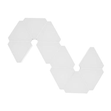 Imagem de LiebeWH 10 Painéis de Luz LED de Triângulo de Embalagem para Decoração de Parede Com Música Sync RGB App Blue Tooth App e Design Modular de Controle Remoto para Gaming Room Home Theater