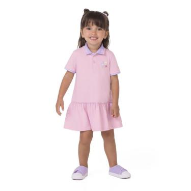 Imagem de Vestido Infantil Verão Pólo Rosa - Malwee-Feminino