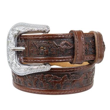 Imagem de Cinto Infantil Fazendinha Marrom Cow Way 37623