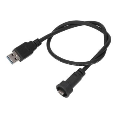 Imagem de Conector à prova de água Tipo de fivela C, fivela para USB3 0 Cabo de extensão de plugue reta masculina 0 5m Comprimento 30V 1 5a para equipamentos mecânicos dispositivos externos