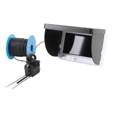 Imagem de Asixxsix Câmera de Pesca Subaquática, Portátil Câmera de Localizador de Peixes Com Monitor de 4,3 Polegadas, Cabo de 98 Pés, 195 ° de Largura, Bateria Recarregável de 5000mAh