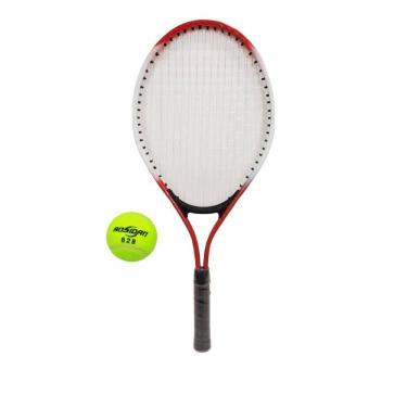 Imagem de Kit Esportivo Raquete Tênis Quadra Vermelho + Bolsa +