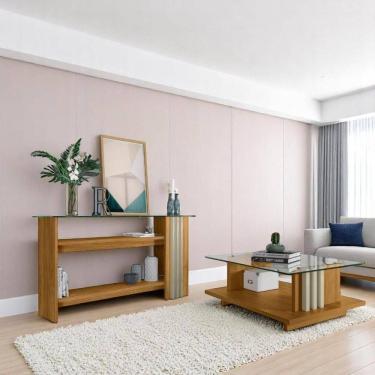 Imagem de Conjunto Aparador Frizz E Mesa De Centro Cumaru/opala