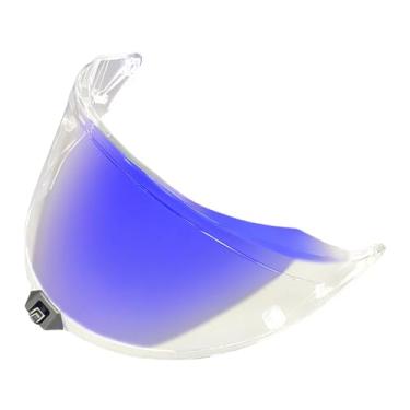 Imagem de BSTOP Viseira R2R Face Shield com proteção UV para capacete KYT R2R (Revo Clear Red-dia e noite)