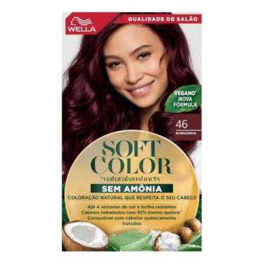 Imagem de Tinta de Cabelo Soft Color Sem Amônia 46 Borgonha Wella