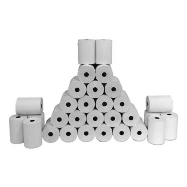 Imagem de Bobina Térmica 80X40 Cupom Fiscal 10 Rolos - Branco