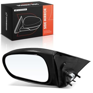 Imagem de A-Premium Espelho retrovisor traseiro externo preto não dobrável, compatível com Honda Civic 1996 1997 1998 1999 2000
