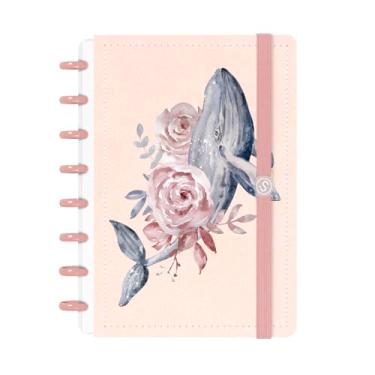 Imagem de Caderno de Disco ISCOOL Inteligente P Oceania Mar de Flores Rosa